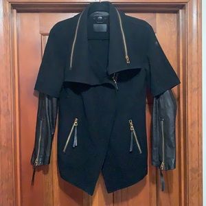 RUDSAK wool/cashmere/leather jacket